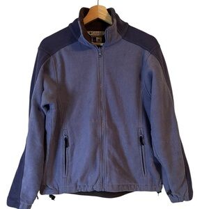 Columbia Sportswear Jacket Womens Small Blue Colorblock Full Zip Fleece‎ Pockets